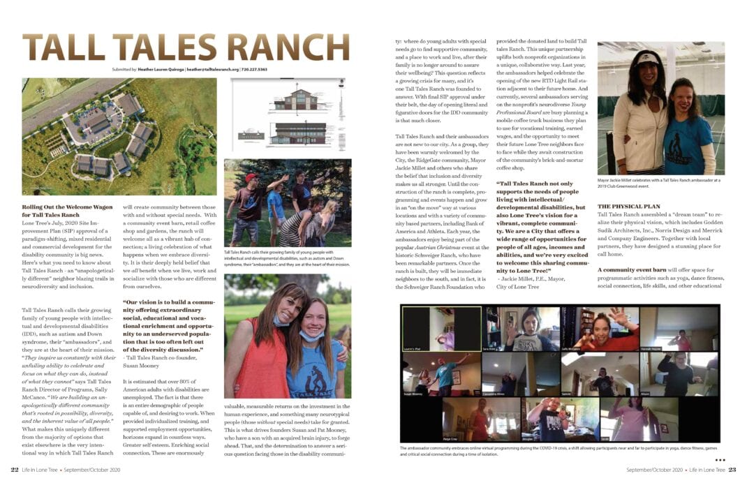 Tall Tales Ranch News Sheet in White